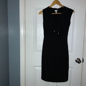Cache’ short sleeve black minidress size 4
